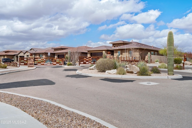 view of property with a residential view