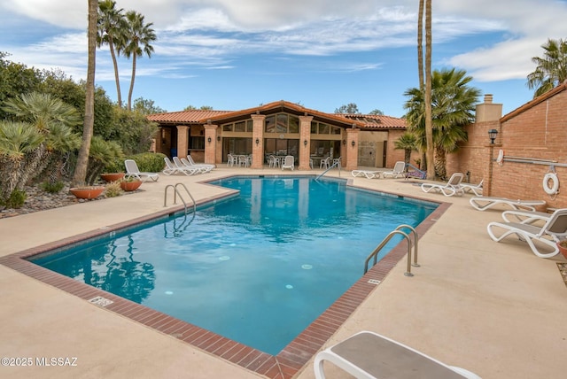 pool featuring a patio