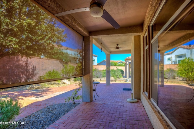 13755 N Buster Spring Way, Oro Valley, AZ 85755 - view of patio with a ceiling fan