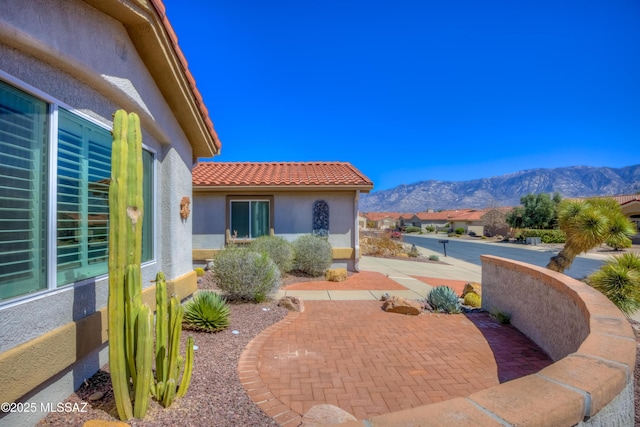 13755 N Buster Spring Way, Oro Valley, AZ 85755 - view of patio / terrace featuring a mountain view