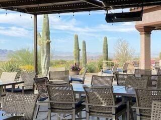 view of patio featuring outdoor dining space