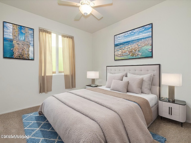10590 E Maldonado Pl, Tucson, AZ 85747 - bedroom with carpet flooring and a ceiling fan