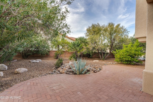 view of patio / terrace with a fenced backyard