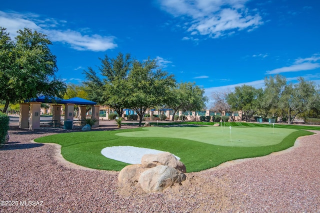 surrounding community with a gazebo