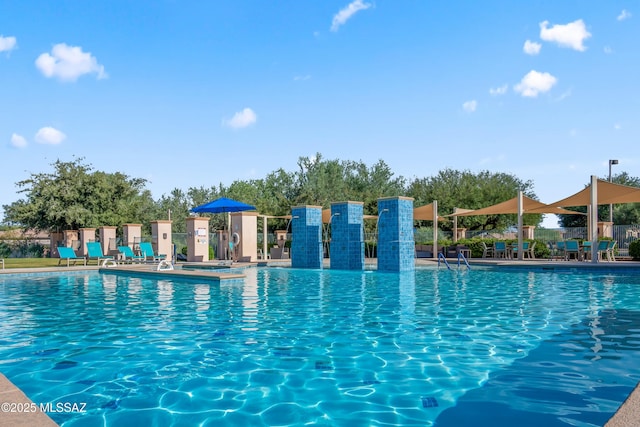 pool with fence