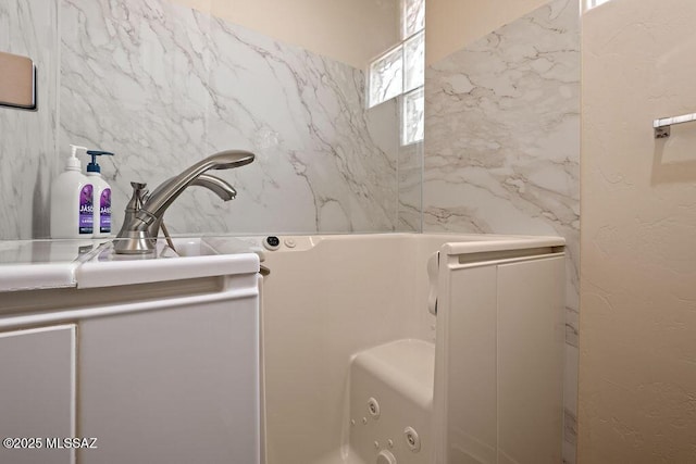 view of full bathroom