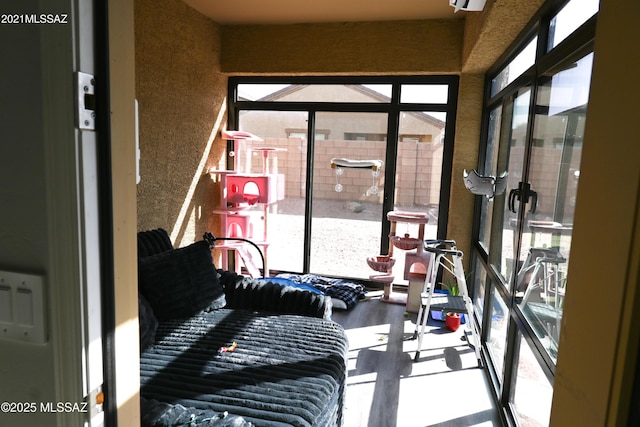 view of sunroom / solarium