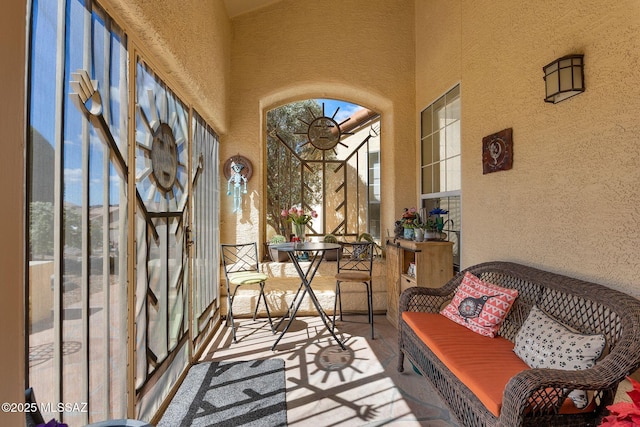 view of sunroom / solarium