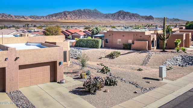 mountain view with a residential view