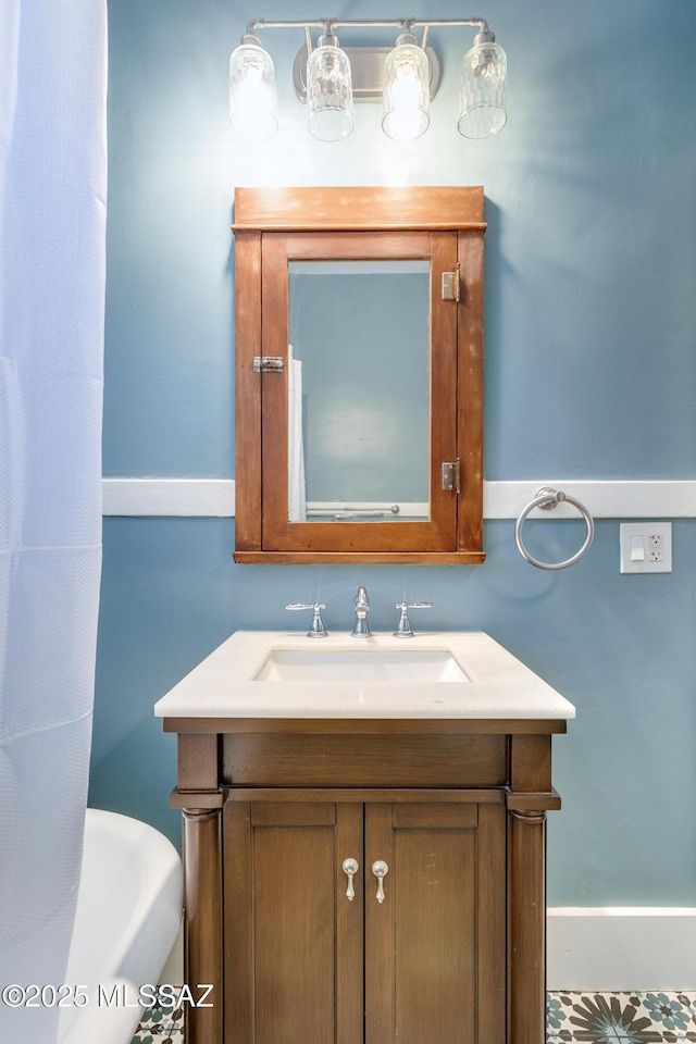 bathroom featuring vanity