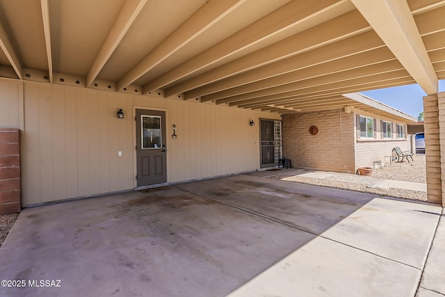 view of patio featuring driveway