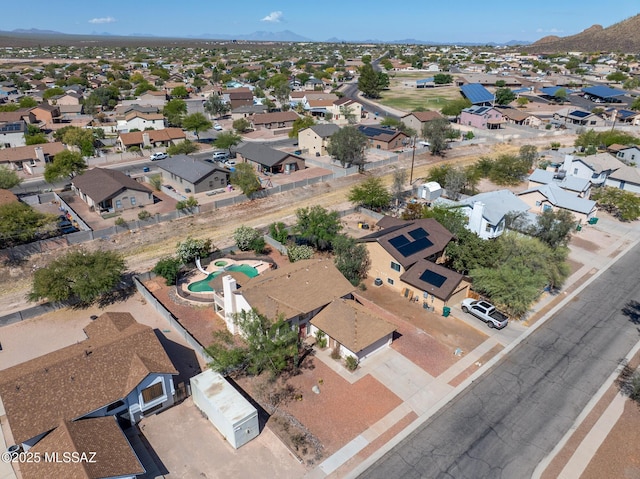 3381 W Calle De La Bajada, Tucson, AZ 85746 - aerial perspective of suburban area with a mountain backdrop