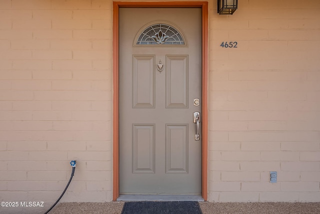 view of entrance to property