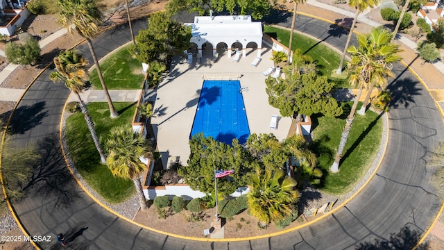 birds eye view of property