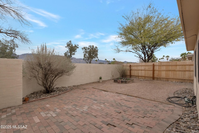 view of patio / terrace with a fenced backyard