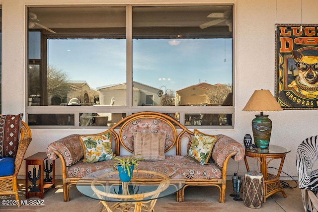 view of sunroom