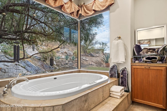 full bathroom featuring a bath