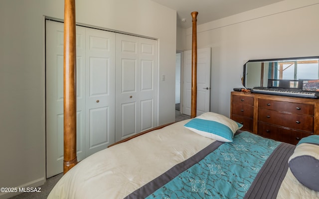 bedroom with a closet