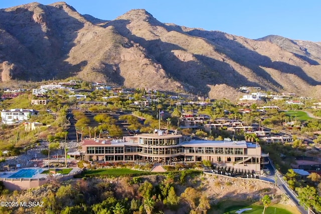 exterior space with a mountain view