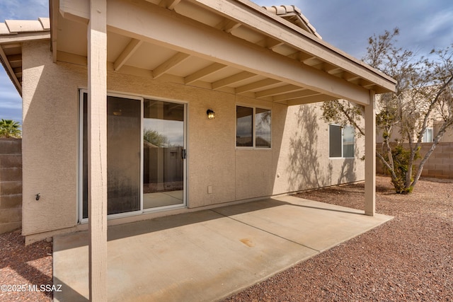 view of patio / terrace with fence