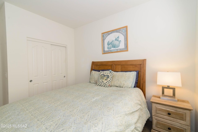 bedroom with a closet