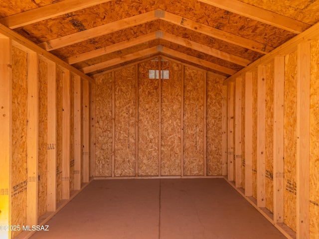 view of storage area