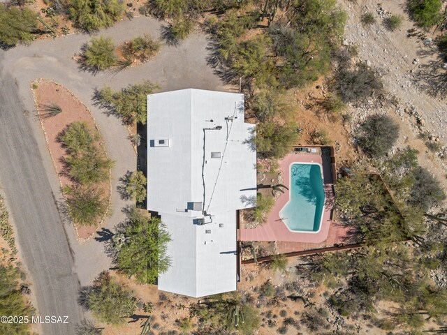 6530 N Camino De La Karina, Tucson, AZ 85718 - aerial view of property and surrounding area featuring a pool area