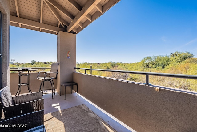 view of balcony