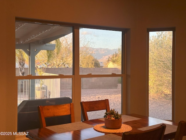 sunroom featuring a wealth of natural light