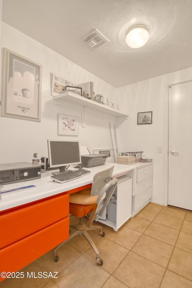 4621 S Pinnacle Peak Dr, Green Valley, AZ 85622 - home office with light tile patterned floors