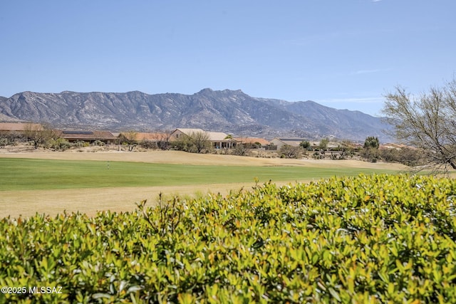 property view of mountains with golf course view