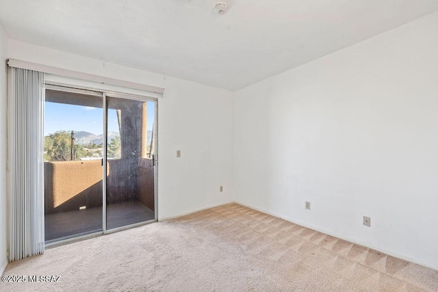 view of carpeted empty room