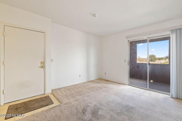 view of carpeted empty room