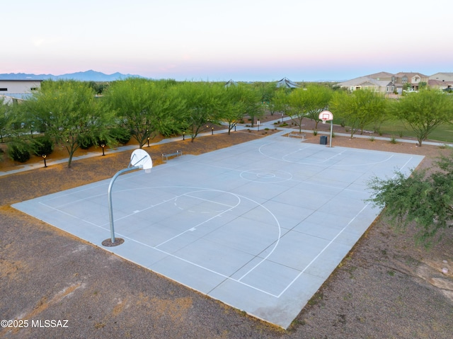 view of basketball court featuring community basketball court