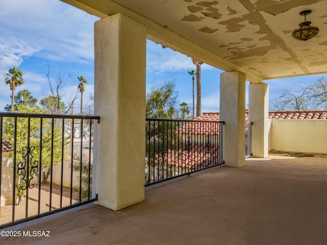 view of balcony