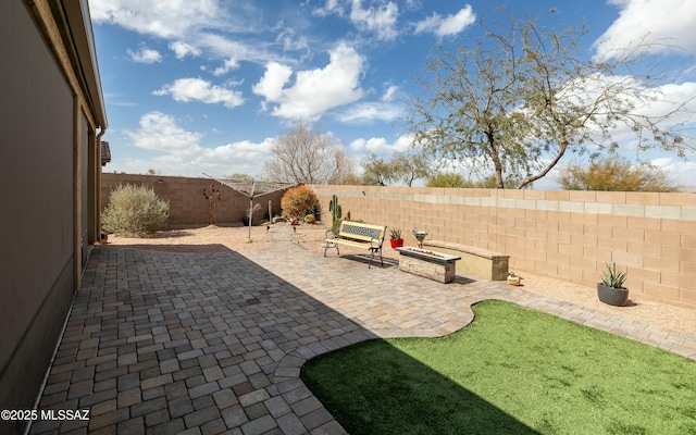 view of patio / terrace featuring a fenced backyard