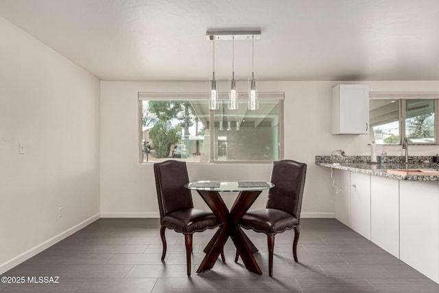 dining area with baseboards