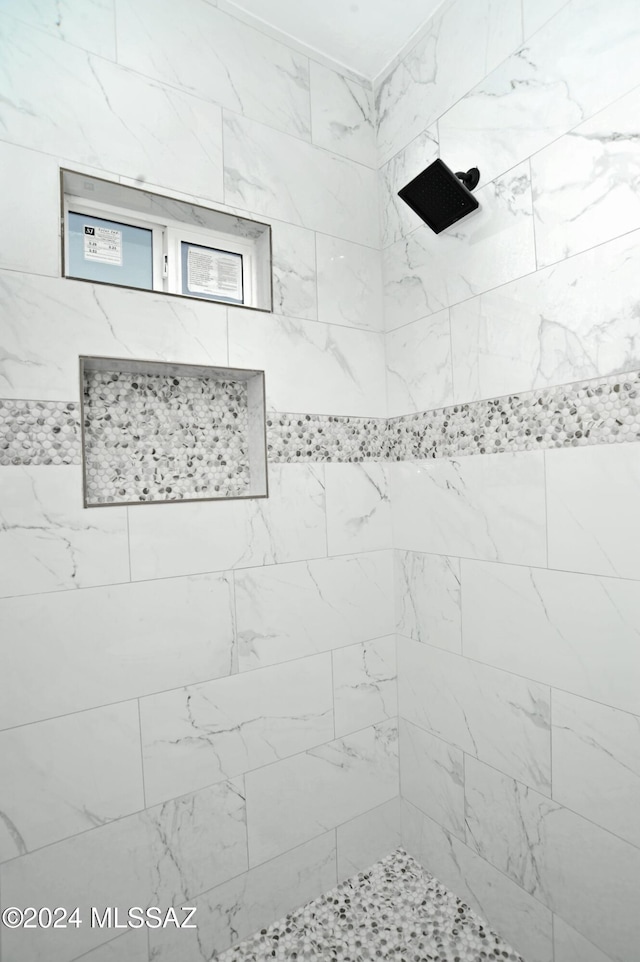 room details featuring tiled shower