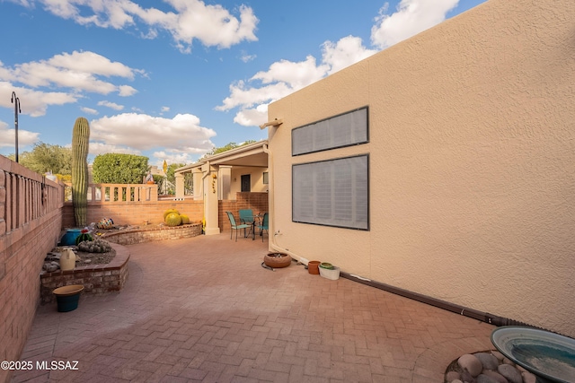 view of patio / terrace featuring a fenced backyard