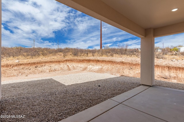 view of yard with a patio