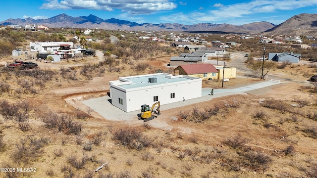 aerial view featuring a mountain view