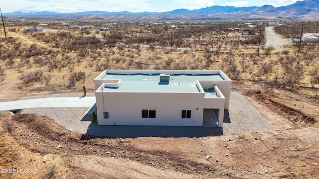 aerial view featuring a mountain view