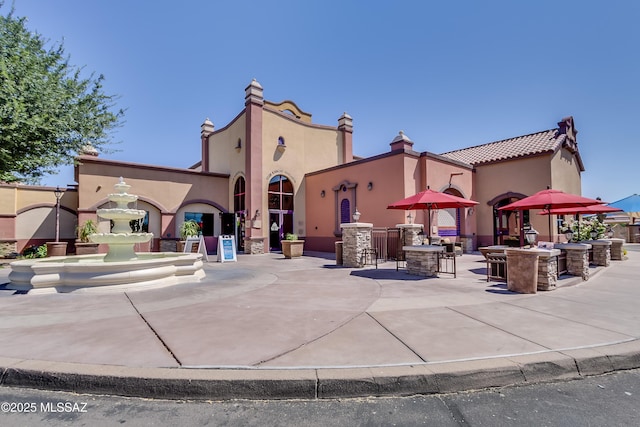 exterior space with a patio