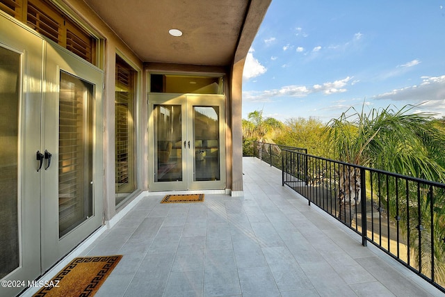 view of balcony