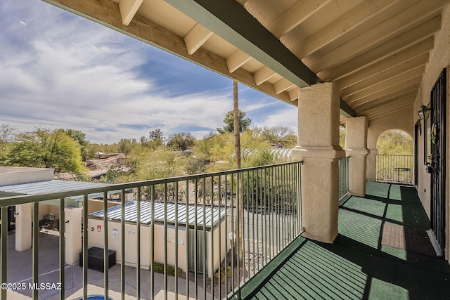 view of balcony