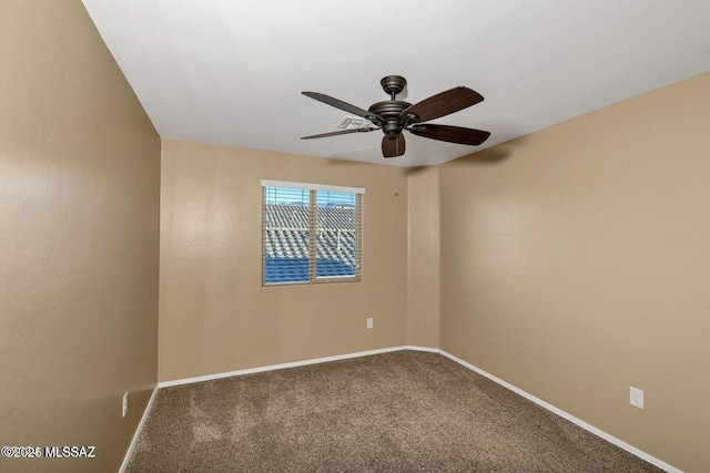 60579 E Flank Strap Dr, Tucson, AZ 85739 - carpeted spare room featuring ceiling fan and baseboards