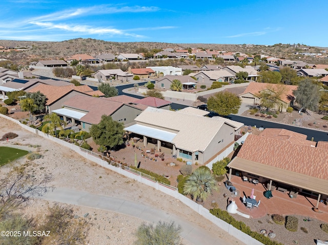 bird's eye view featuring a residential view