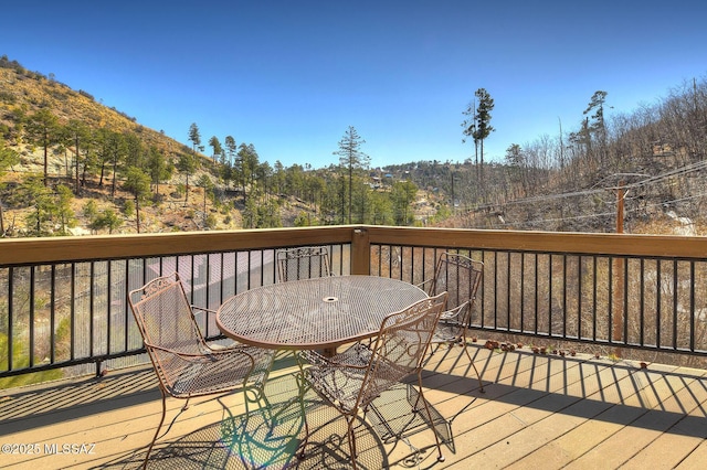 11085 E Grosbeak Ln, Mount Lemmon, AZ 85619 - wooden deck featuring outdoor dining space