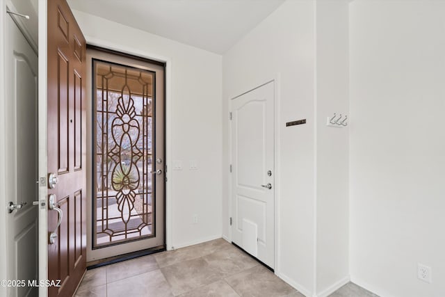 entrance foyer with baseboards