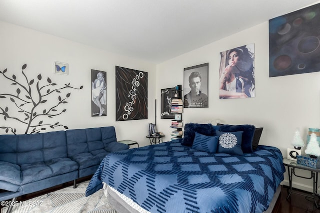 bedroom with baseboards